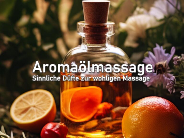 Aromaölmassage: Sinnliche Düfte zur wohligen Massage